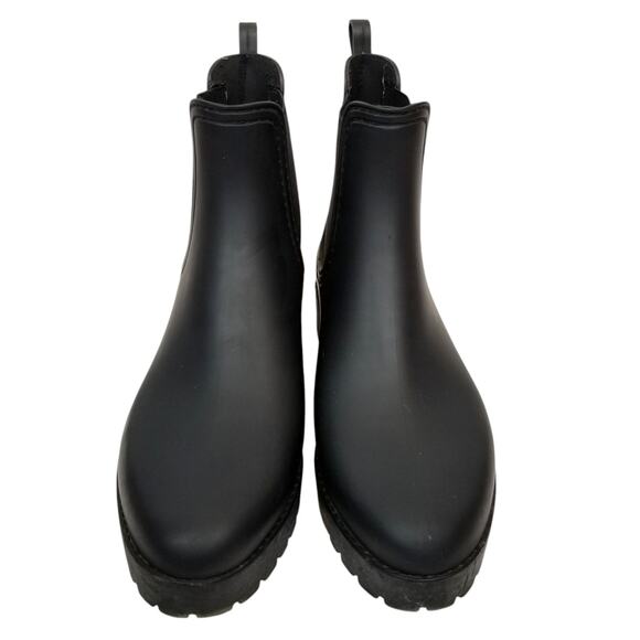 Jeffrey Campbell Women's Cloudy Rain Booties Chelsea Lug Sole Matte Black Size 9 - Picture 2 of 9